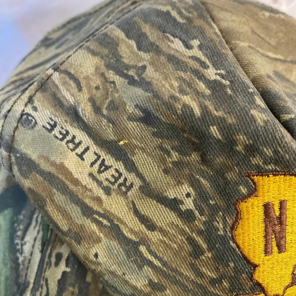 Realtree Green and Brown Camo NI Steel Adjustable Baseball cap - Picture 3 of 8